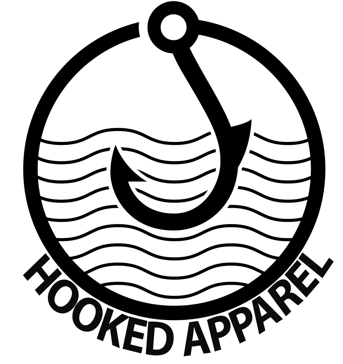 Logo for fishing apparel company By Outfishingapparel