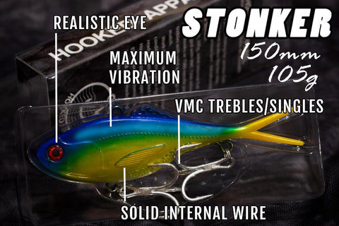 Stonker 150mm Soft Vibe Treble-Hooks