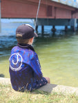 Boys Blue Scaled Fishing Shirt