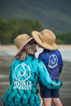 Ladies Teal Scaled Fishing Shirts